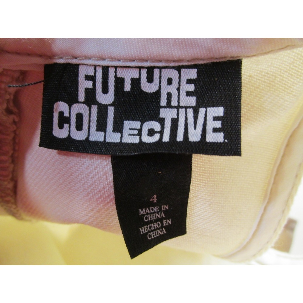 NWOT FUTURE COLLECTIVE Maxi Racerback Denim Dress Women Size 4 Ivory Sleeveless - Picture 11 of 16